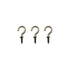 Bronze 1/2" Small Ceiling Hooks, 100 Pack Screw-in Lights & DIY Jewelry Hooks