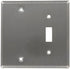 Leviton 84006-40 SS WP STD SIZE 2G 1TGL/1BLANK
