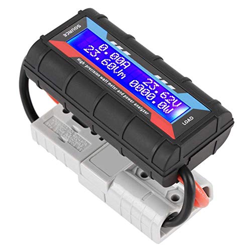 High Watt Meter Voltage Amp Meter Power Analyzer with LCD Screen for RC, Battery, Solar, Wind Power (150A)