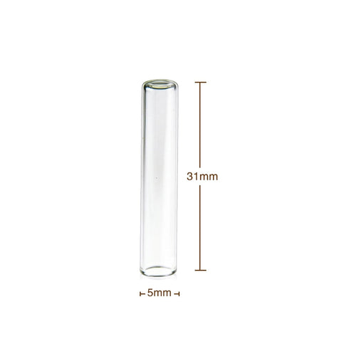 250ul Vial Inserts, 5x31mm Glass, Flat Base, 100 pcs/pk
