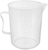 Othmro 1Pcs 1000ml Measuring Cup, PP Plastic Graduated Beaker Transparent for Lab Kitchen Liquids