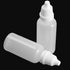 10PCS Plastic Squeezable Dropper Bottles, Empty White Clear Liquid Bottle with Cap, 5ML/15ML