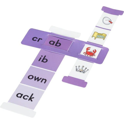 Really Good Stuff Word Building Sliders, Blends and Digraphs Set of 27 for Phonics ELA Learning Essentials Gr 1-2