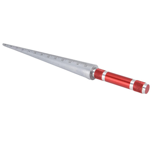3-15mm Thread Stainless Steel Aperture Gauge, Inner Diameter Conical Ruler Measurement Tool for Plastic Pipes
