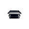 Huron Horizontal 3-Slot File Organizer, Black Steel Commercial Grade for Office
