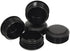 Pack of 8 Round Black Plastic Tubing Plugs, 1 1/8" End Caps for Steel Furniture/Fencing Post