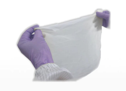 LabClean Cleanroom Polyester Wipers 4"x4" (Bag of 600 Pcs) Double Knit 100% Polyester Wipes Lint Free Cloths with Ultra-fine Filaments, Laser Sealed Edge, Class 1000 Cloths