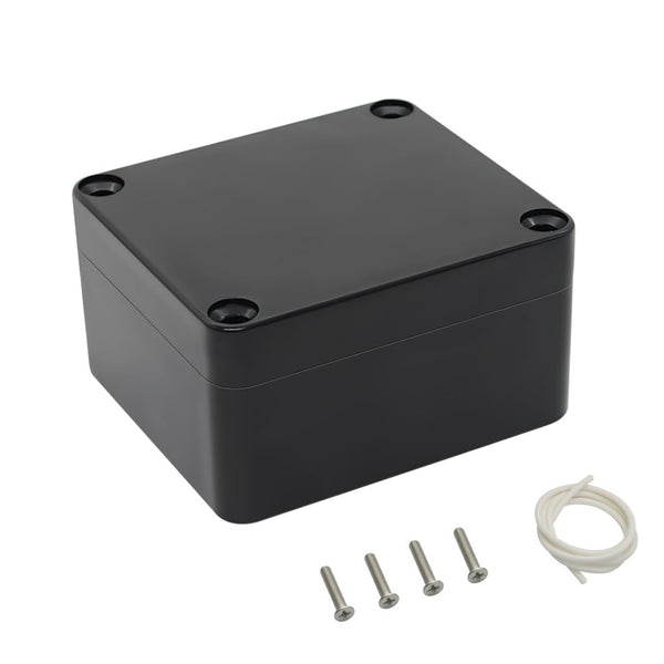 LeMotech IP65 Waterproof Electrical Box, ABS Plastic Project Case for Electronics, Universal Enclosure, Black (Pack of