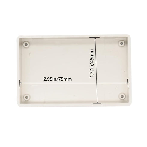 Zulkit 5Pcs Project Boxes ABS Plastic Electrical Project Power Case Small Junction Box White