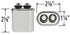 Genteq GE Capacitor Oval 7.5 uf MFD 370 Volt, Replaces Old GE# 97F9001