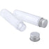 DEPEPE 30pcs 50ml Clear Flat Plastic Test Tubes - with Screw Caps for Candy and Beads Storage