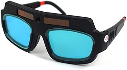 1 Pair Black Solar Auto Darkening Welding Goggles, Safety Protective Glasses Mask, Anti-Fog Anti-Glare