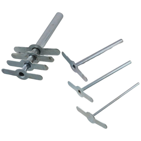 7Pcs Long Handle Rubber Stopper Borer Tool, Manual Hole Puncher, Easy to Operate Cork Cutter Set for Laboratory