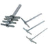 7Pcs Long Handle Rubber Stopper Borer Tool, Manual Hole Puncher, Easy to Operate Cork Cutter Set for Laboratory