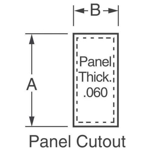 Molex 4-Circuits Connector with 14-20 AWG .093" Pins, Panel Mount (Pack of 3)
