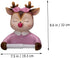 FUTUREORYY Cartoon Deer Roll Paper Holder Toilet Paper Shelf Wall-Mounted No Drilling Decorative Tissue Rack