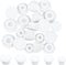 GORGECRAFT 20PCS White Rubber Bottle Stopper, Reusable Replacement Silicone Plug for 15mm to 20mm Bottles