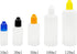 100MLx20 LDPE Plastic Dropper Bottles, Empty Squeeze Liquid Eye Dripper Containers with Child Resistant Cap