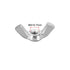 uxcell M4 x 0.7mm Wing Nuts, 10pcs Carbon Steel Zinc Plated Fasteners, Hand Twist Tighten Butterfly Nut