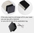 8 Pack 1 1/4 Inch Square Black Plastic Plug - Tubing End Cap, Glide Insert Furniture Finishing Plug for Square Metal