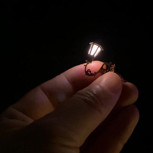 1.10In Set 5 Yardwe Miniature Wall Lamp Model Tiny Wall Mounted Lamp for Dollhouse Mini House Decorations DIY Scene