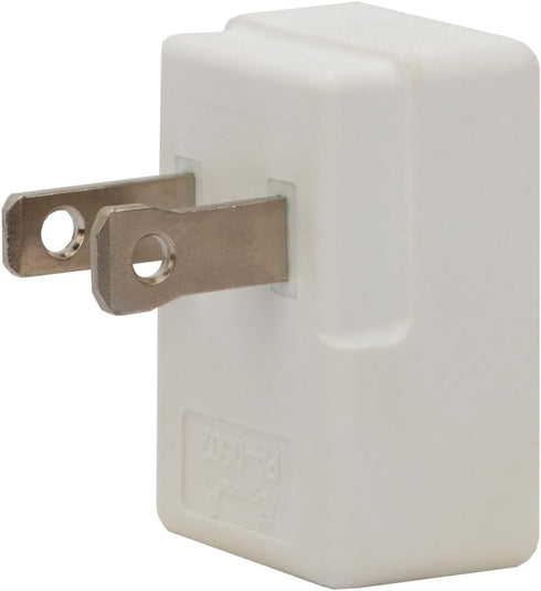 Polarized 2-Prong L Type Adapter, Vertical Right Angled AC Adapter, NEMA 1-15P USA Outlet Saver