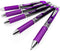 Energel BL80 Retractable Liquid Gel Ink Rollerball Pen, 1.0mm, Violet, Pack of 5