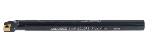 Accusize Industrial Tools 5/8'' Sclcr Indexable Boring Bar with 1 Ccmt32 Insert, Model P252-S405