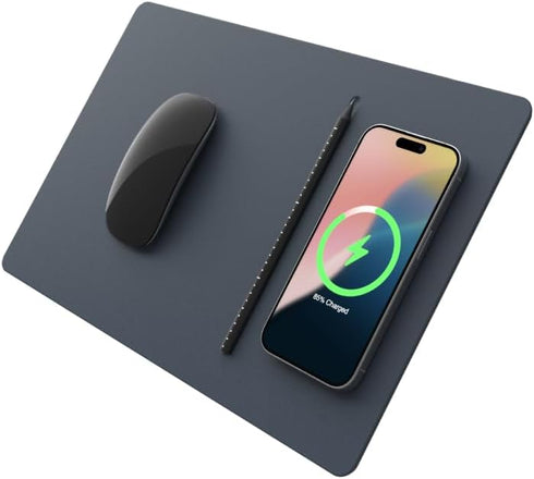 POUT H3 PRO Wireless Charging Mouse Pad Qi-Enabled Fast Charger with Anti-Slip Base