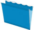 Pendaflex Ready-Tab Reinforced Hanging Folders, Letter Size, Blue, 5 Tab, 25/BX