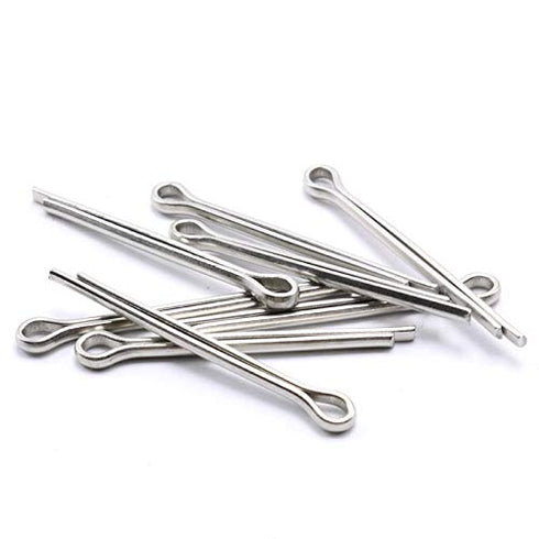 100pcs 304 Stainless Steel Cotter Pin Clip Key Fastener Assortment Kit for Automotive Mechanics and Small Engine Repair