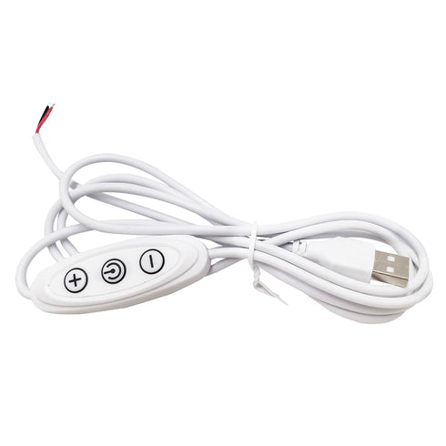 Vrabocry USB Dimmer Switch with ON/Off Switch to Stripped Ends USB 9-Speed Dimming