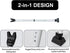 2 1 Jammer (2 Pack,White) Door Security Bar Upgraded Door Stoppers Adjustable Sliding Glass Door Security Bar in Heavy