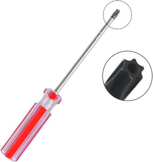 Tsurpcao T15 (T15 100mm) Torx Security Screwdriver with Magnetic Tip Plastic Grip for Computer Repairing, Automobile