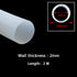 AMHUKIP 2m 1 Pack Winemaking(30mm*34mm) Silicone Tubing, Length, Translucent, Air Hose Water Pipe for Home Brewing