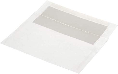 JAM PAPER A9 Foil Lined Invitation Envelopes - 5 3/4 x 8 3/4 - White with Ivory Foil - 50/Pack