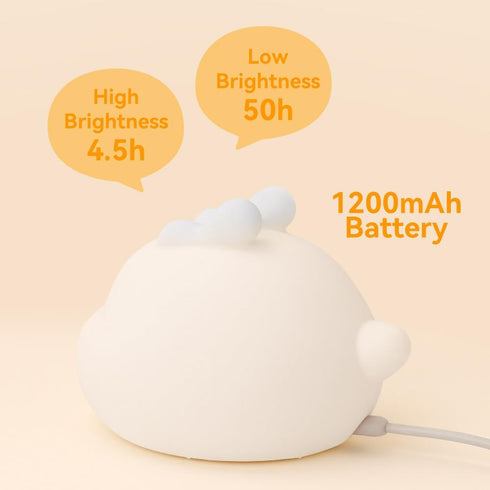 Dragon Nursery Night Light with Touch Sensor for Breastfeeding,BPA Free Silicone, Bedroom Kidroom Bedside Lamp for Baby