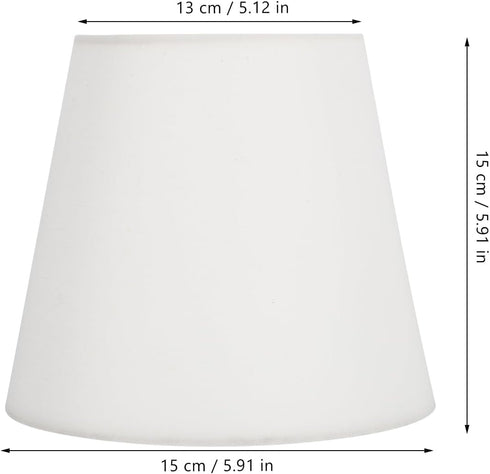LIFKOME 5.11X3.93X5.90In Replacement Lampshade Cover Fabric Lamp Shade for Table and Floor Lamps Lightweight Decorative