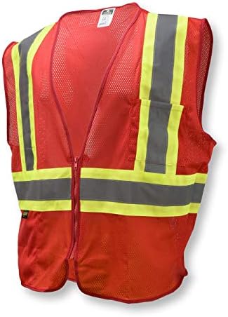 Radians SV22-1 Economy Class 1 Safety Vest, Red, 3X-Large