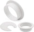 Desk Grommet 2 Inch, Plastic Wire Organizers, 5 Computer Cable Hole Cover Plugs