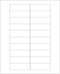 ChromaLabel Printable Labels 1 x 3 Inch, 25 Label Sheets, 500 White Labels for Laser and Inkjet Printers