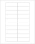 ChromaLabel Printable Labels 1 x 3 Inch, 25 Label Sheets, 500 White Labels for Laser and Inkjet Printers