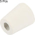 MECCANIXITY Rubber Tapered Plug, 17mm to 23mm with Hole, Test Tubes Bungs Stopper, White, 5 Pieces