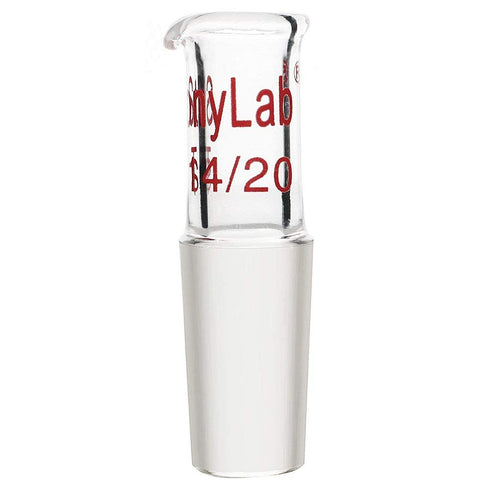 stonylab Glass Pour Out Adapter, Borosilicate Liquid Pouring Adapter with 14/20 Ground Inner Joint for Laboratory Supply
