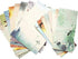 Retro A4 Stationery Paper and Envelopes Set, 32 Sheets Writing Paper and 12 Envelopes, Old Age Printer Paper