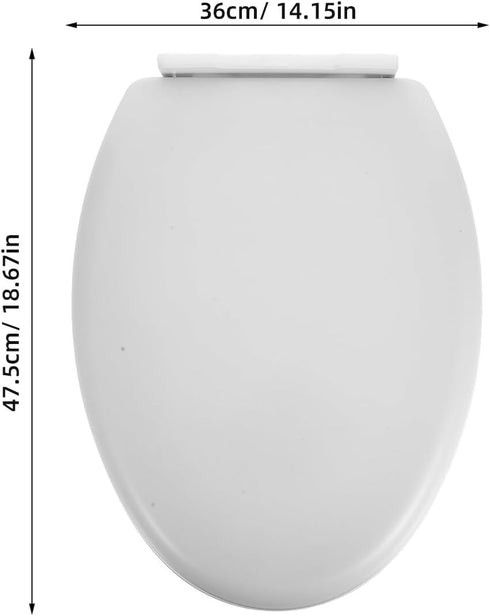 SOPOTUTU Thickened Toilet Seat Cover for Adults and Easy to Clean Bathroom Lid Fits Standard Toilets with Robust