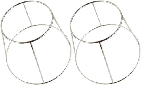 UPKOCH 2pcs Stainless Steel Seafood Display Rack Food Tray Holder for Home