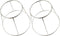 UPKOCH 2pcs Stainless Steel Seafood Display Rack Food Tray Holder for Home