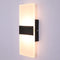 Lightess Modern Wall Sconce Dimmable Sconce Wall Lighting 12W Black Indoor Wall