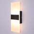 Lightess Modern Wall Sconce Dimmable Sconce Wall Lighting 12W Black Indoor Wall